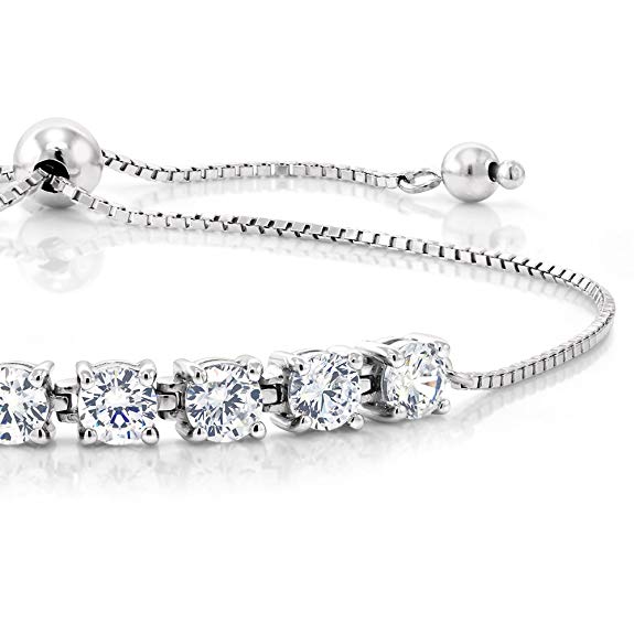 Rose Plated 4 Pack Set: Circle & Square Halo Stud Earrings, Hoop Earrings, and Adjustable Tennis Bracelet